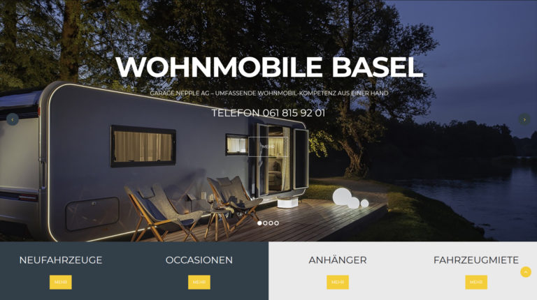 Neues Erscheinungsbild der Wohnmobile Basel