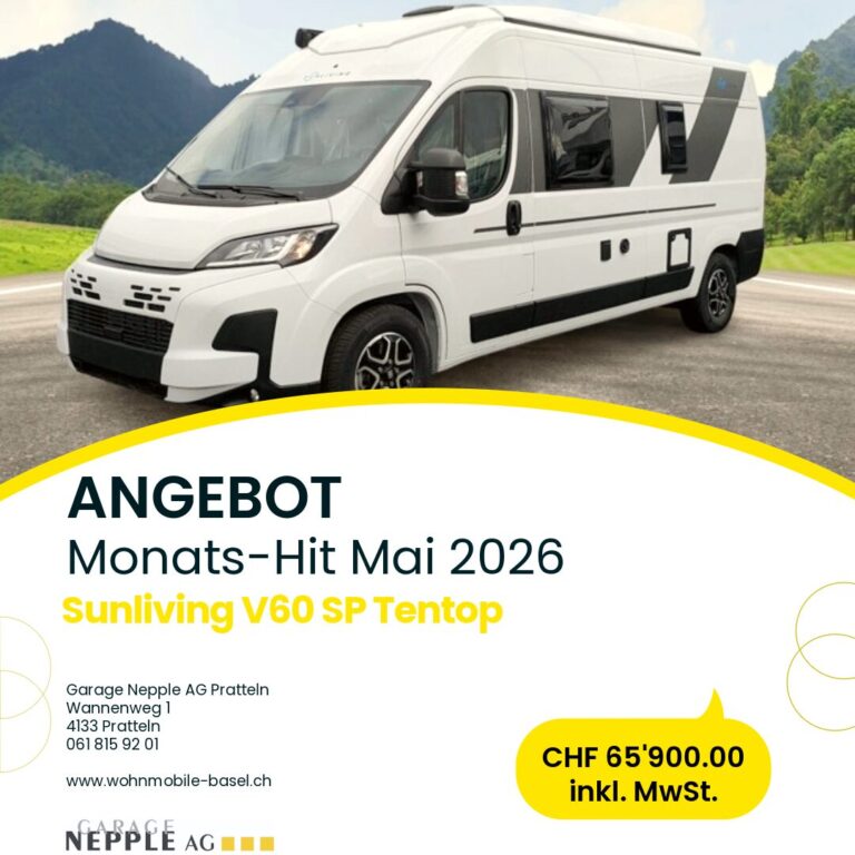 Neufahrzeug Sunliving V60 SP Tentop - KURZFRISTIG VERFÜGBAR !🚐